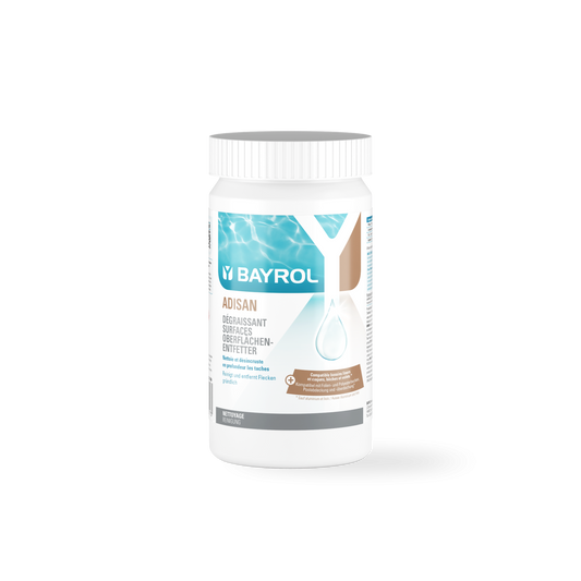 Pool surface cleaner Bayrol Adisan 1kg container for pool and pond maintenance