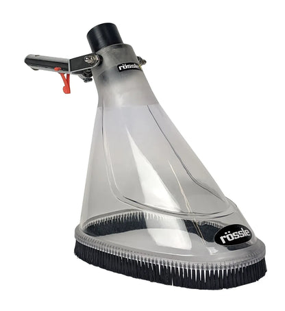 Transparent gravel vacuum, gravel bell, suction funnel for gravel surfaces