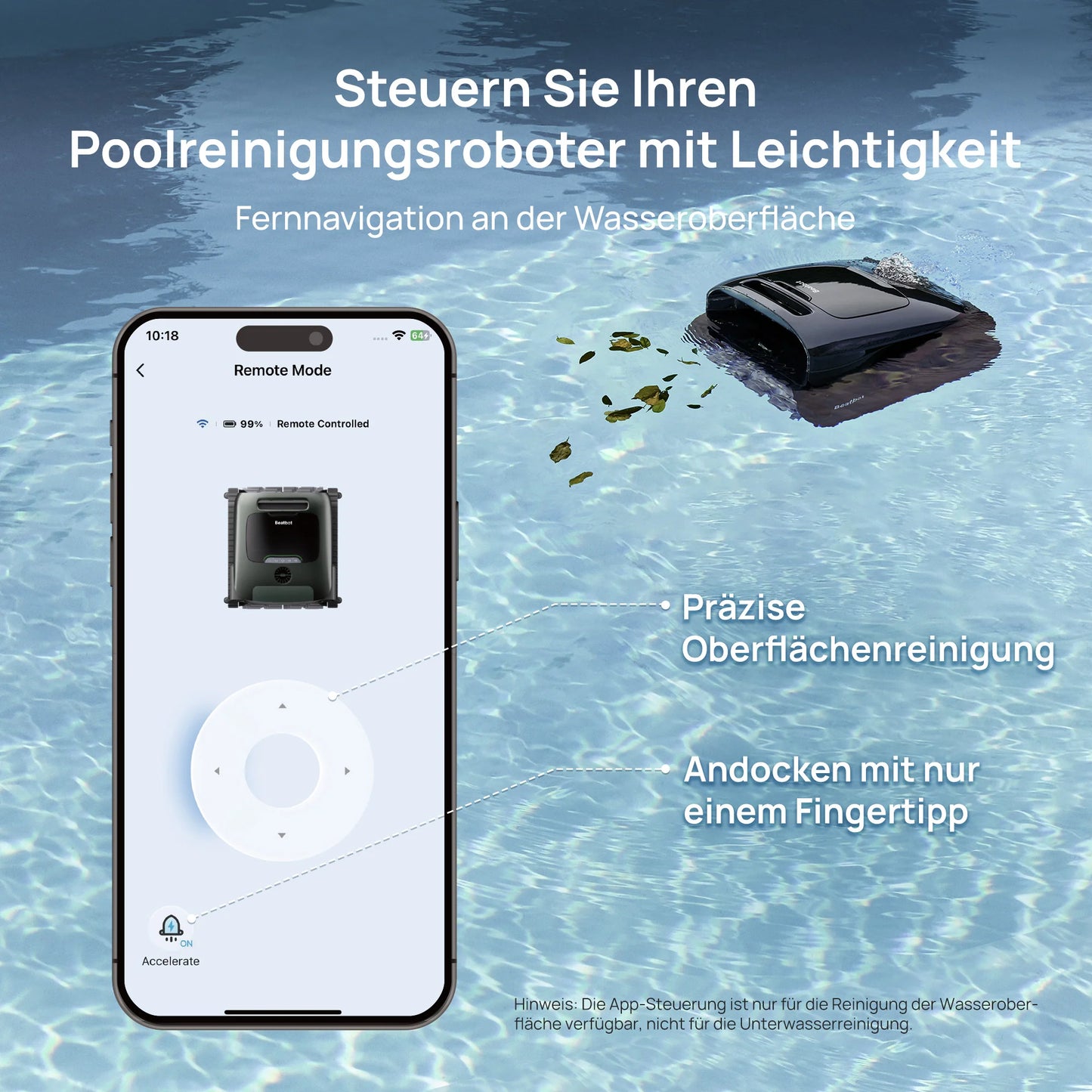 Beatbot AquaSense® 2 Pro KI – Der ultimative 5-in-1 Poolroboter
