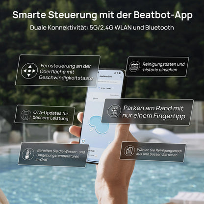 Beatbot AquaSense® 2 Pro KI – Der ultimative 5-in-1 Poolroboter