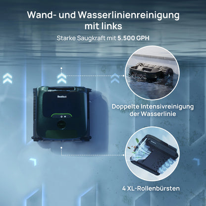 Beatbot AquaSense® 2 Pro KI – Der ultimative 5-in-1 Poolroboter