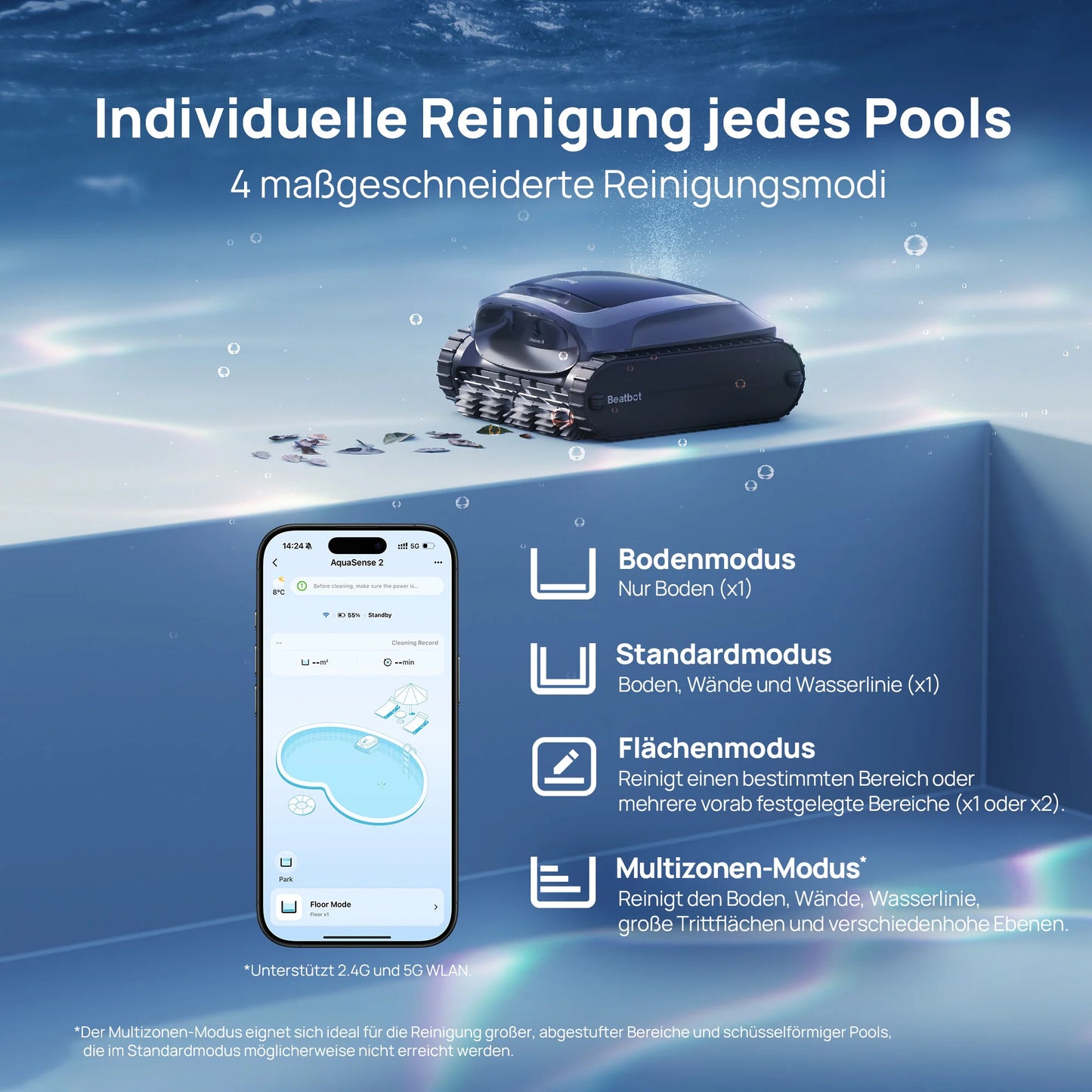 Wybot M2 Vision battery pool robot