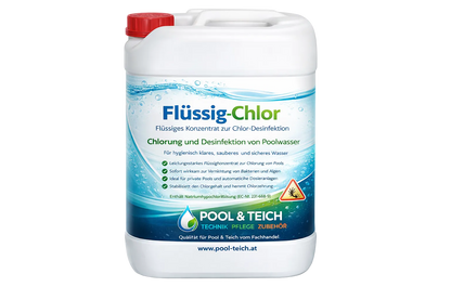 Chlor flüssig 13% Aktivchlor Flüssigchlor Schwimmbad Pool 25 Kg - Pool & Teich