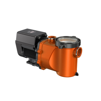 BWT Caldera set of fiberglass pool sand filter systems with pump