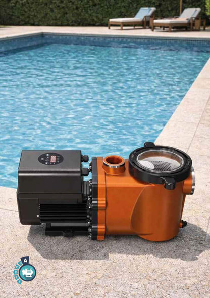 BWT Caldera set of fiberglass pool sand filter systems with pump