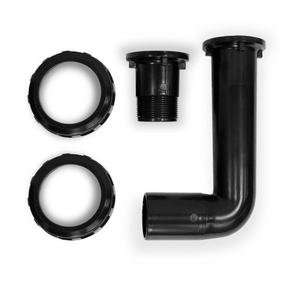 Astralpool 6-Wege-Ventilsatz 1 1/2" mit Anschlussverrohrung Schwarz | Bilbao