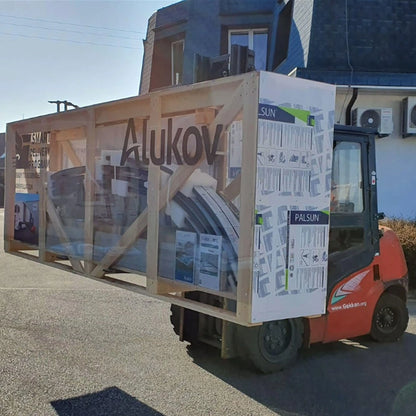 Poolüberdachung Alukov Azure Flat Compact - Pool & Teich