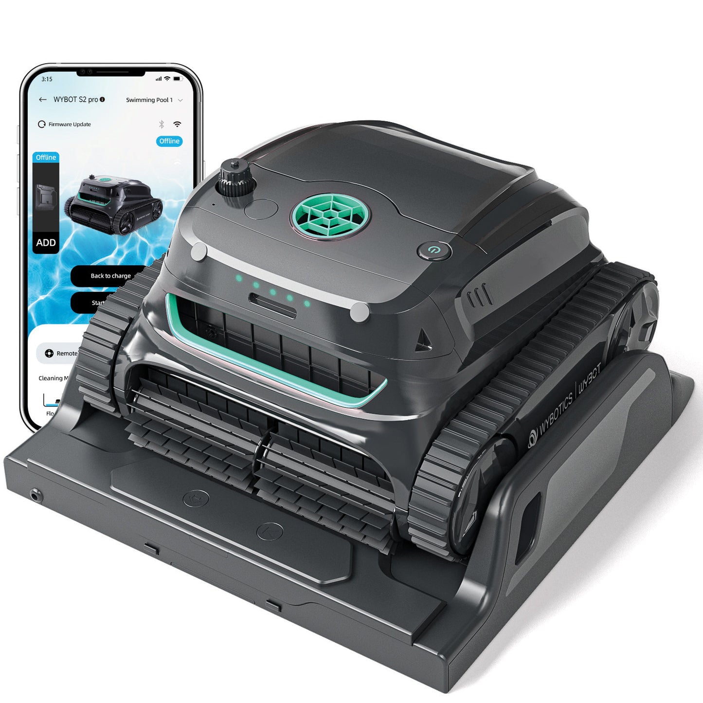 Wybot S2 Pro Akku Poolroboter